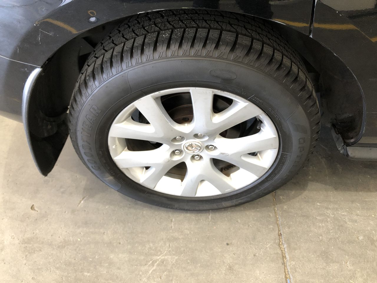 Rhodium Plated Men's Band Ring (6mm) - US Size 10