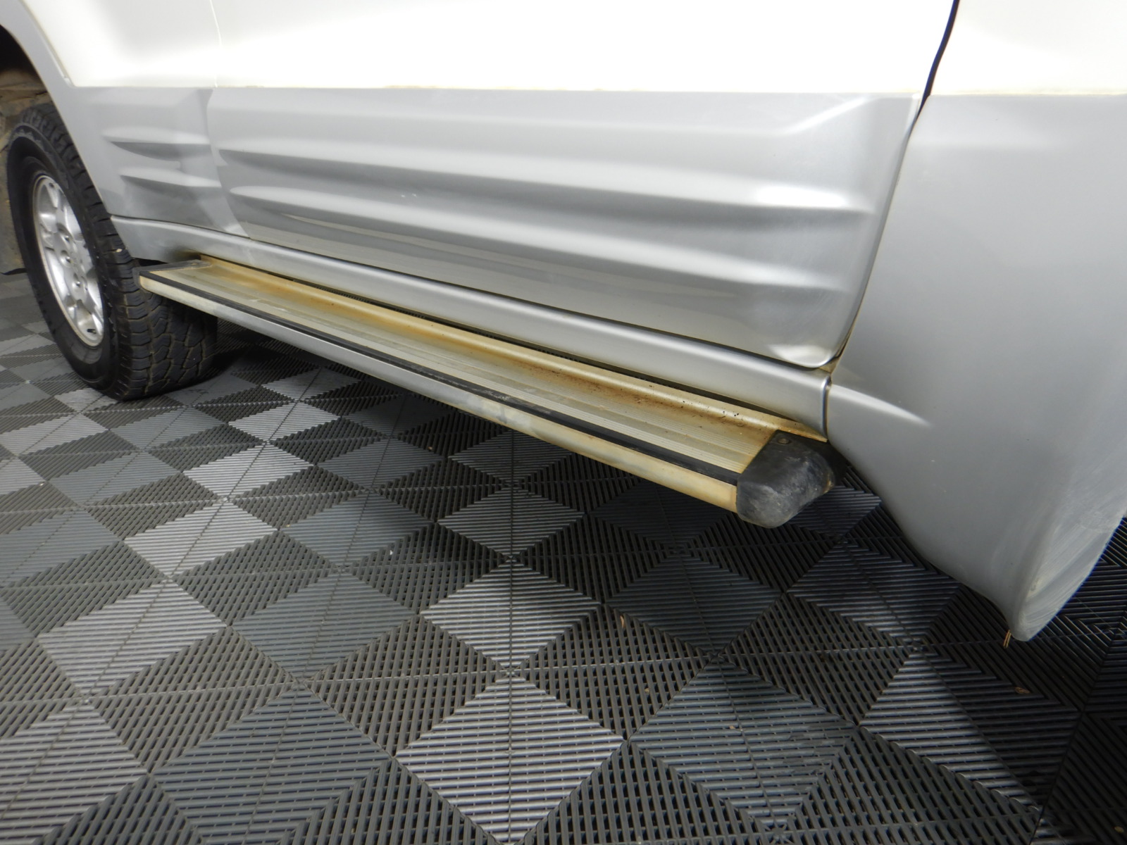 PYLE Vehicle Curb Ramp End Caps - 2PC Heavy Duty Rubber Threshold Driveway