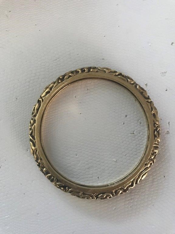 22K/Italy Solid Gold Filled Ring -(stamped 22K/Italy)-Warranty Quality