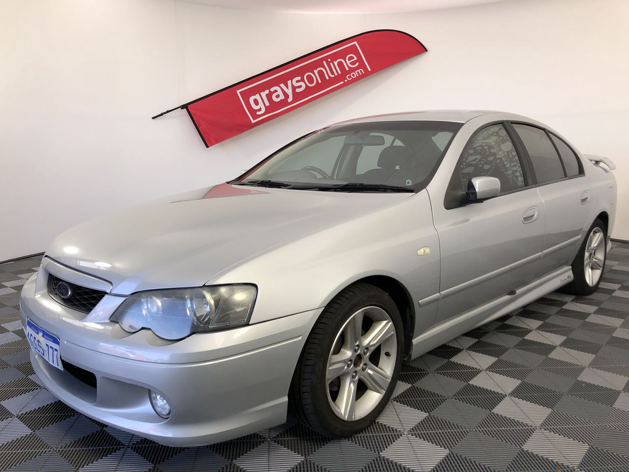 Solid 925 Sterling Silver 6mm Stud Earrings 2 Crystals by Swarovski®