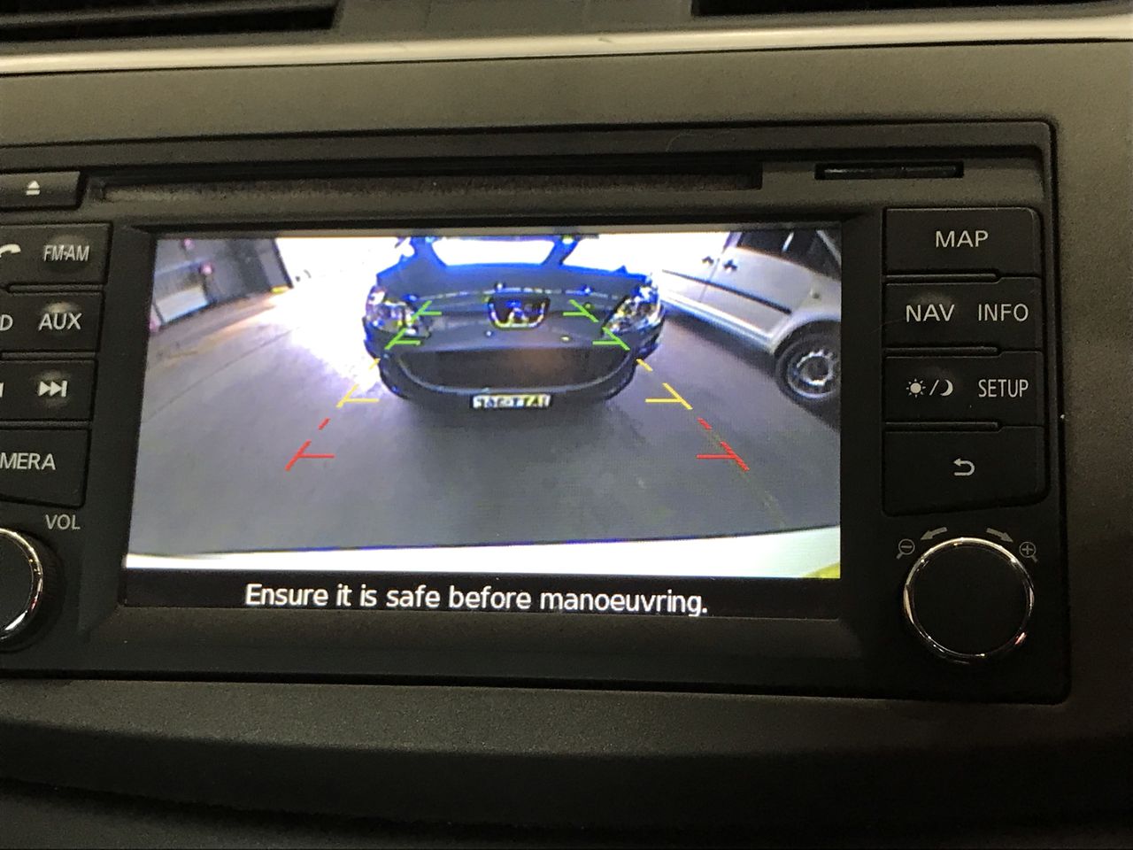 One pair of ladies - 9ct White gold drop pierced earrings