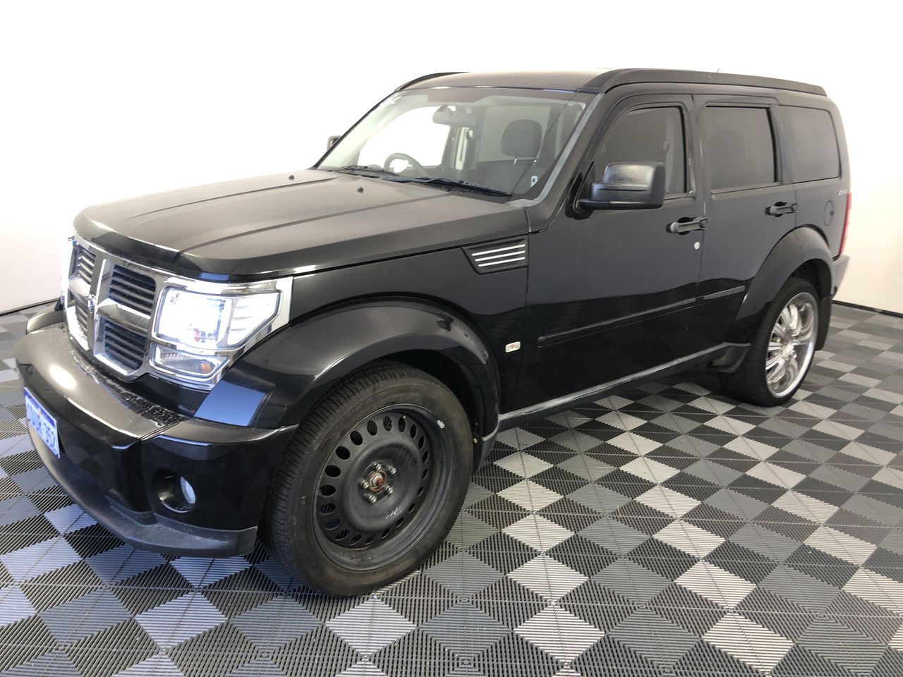 Rhodium Plated Men's Band Ring (6mm) - US Size 13