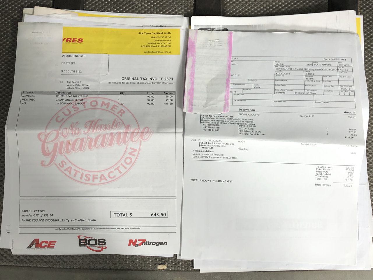 2 x CAT Diecast Trucks 4pk Grey. NB: Damaged packaging, some pcs may be mis