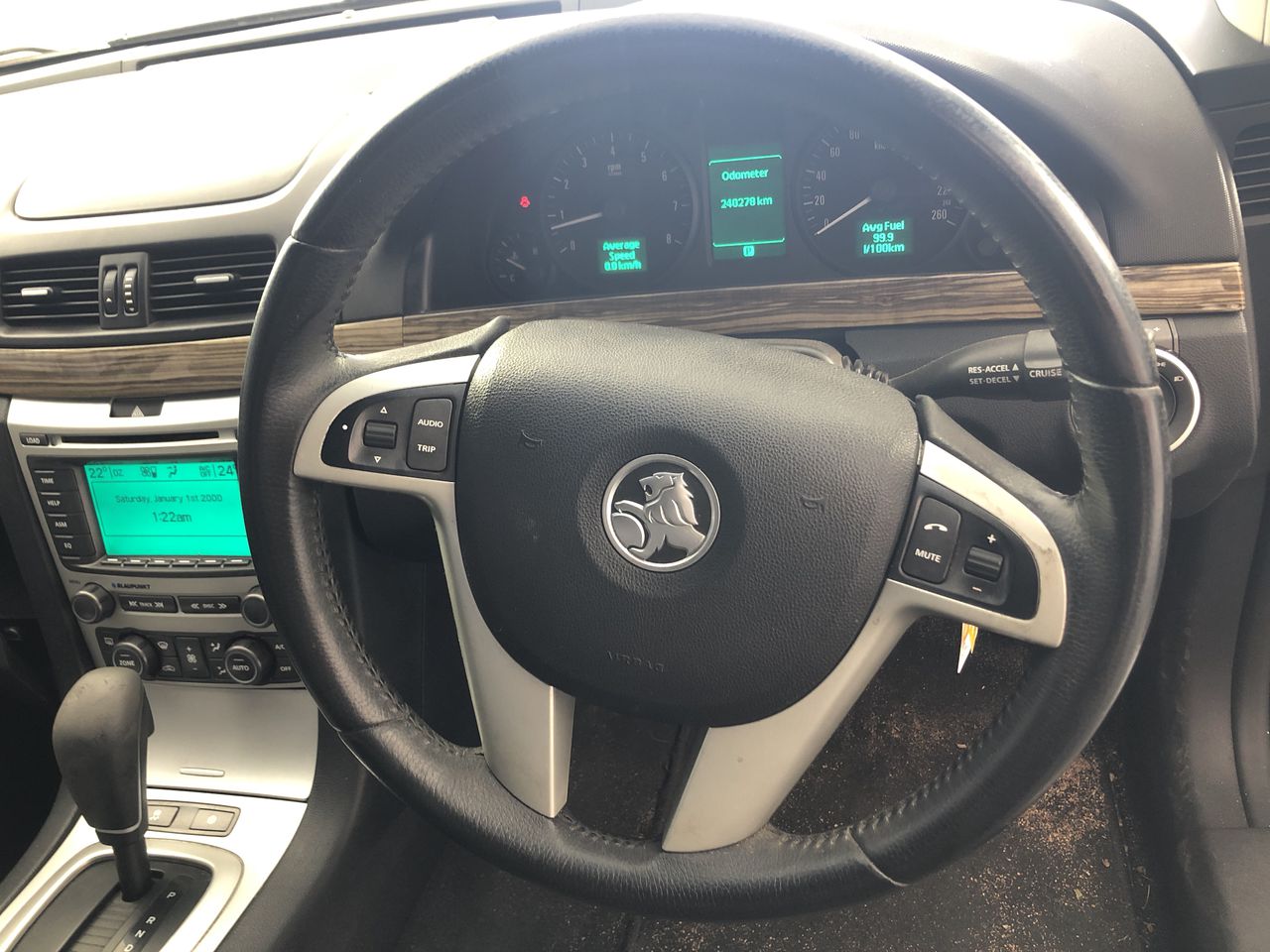 18k White & Yellow Gold Filled, Blue Face Iced Out Diamond Quartz Watch