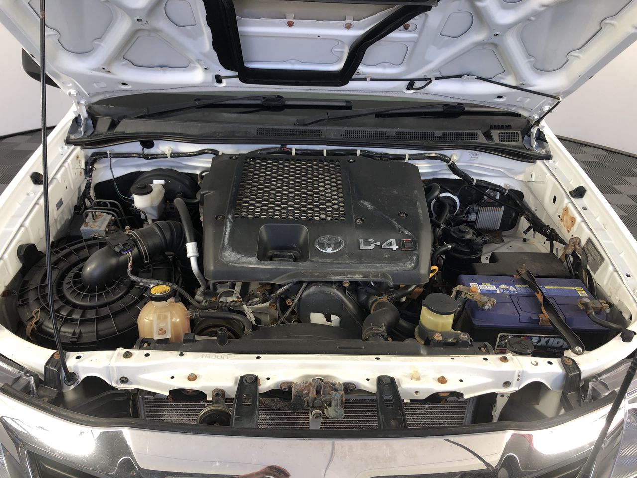 Rhodium Plated Men's Band Ring (4mm) - US Size 11