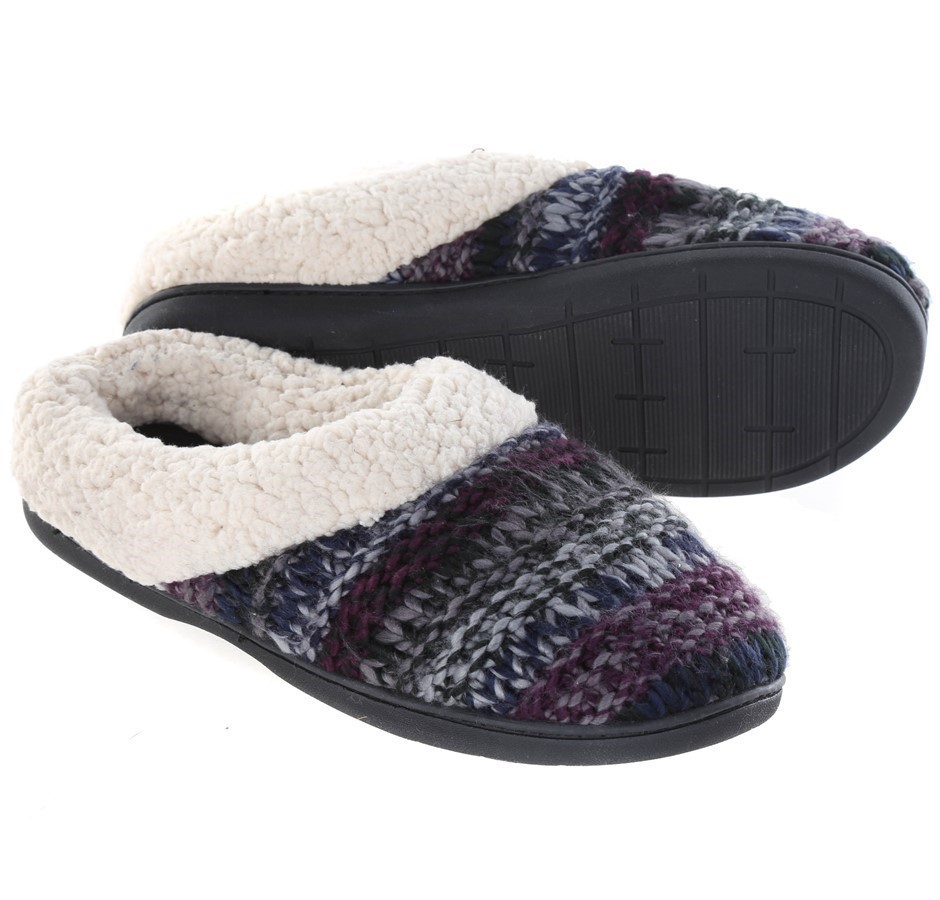 Women`s DEARFOAMS Memory Foam Slippers, Size XL/US11 12, Machine