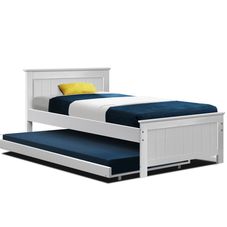 Artiss King Single Wooden Timber Bed Fra