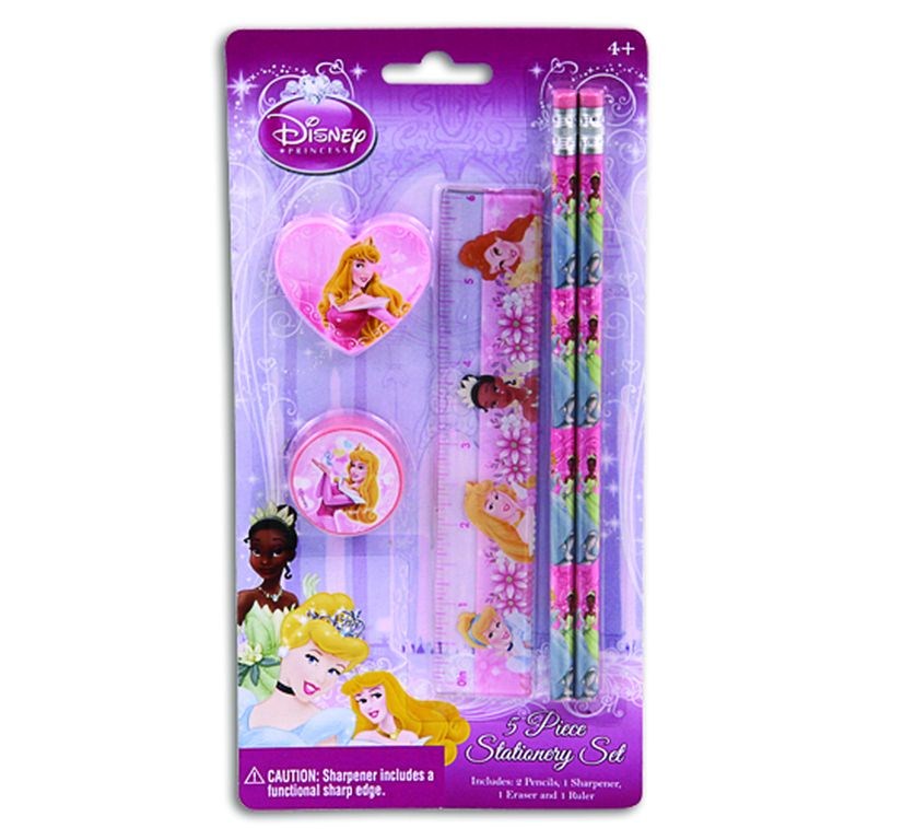 2x Disney Princess Stationery Set 5PC