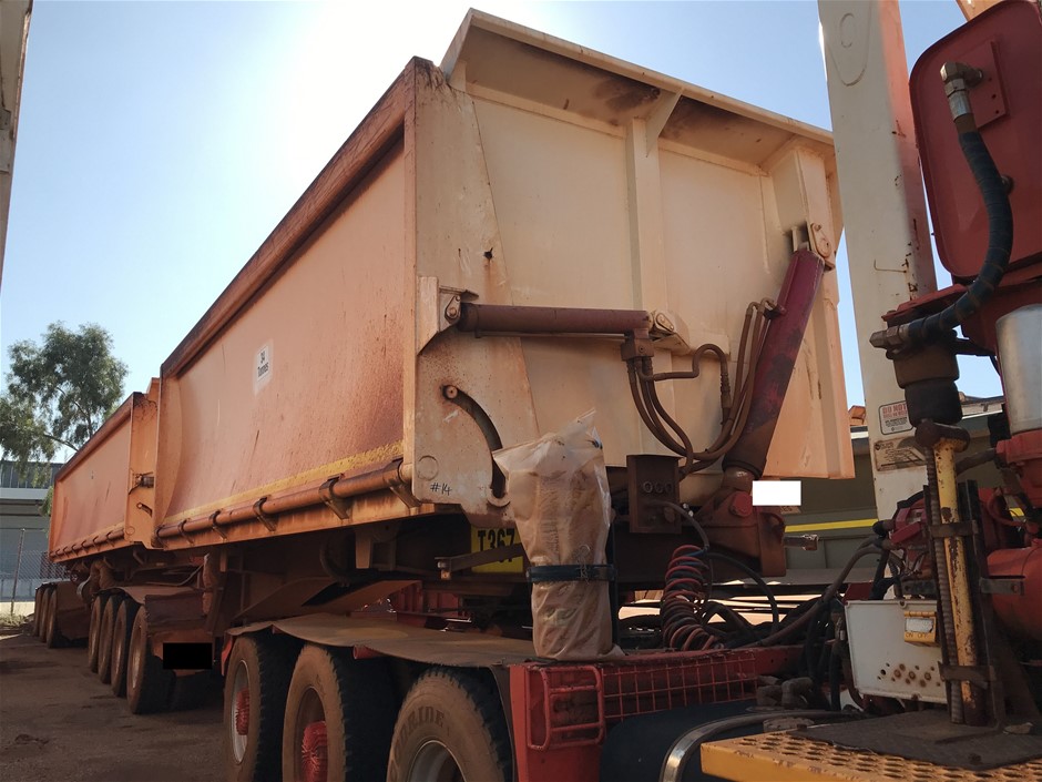 2003 Mick Murray QuadAxle Side Tipper "A" 2.5m Trailer Auction (00339016360) Grays Australia