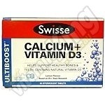 Swisse Calcium + Vitamin D3 - 60 Efferve