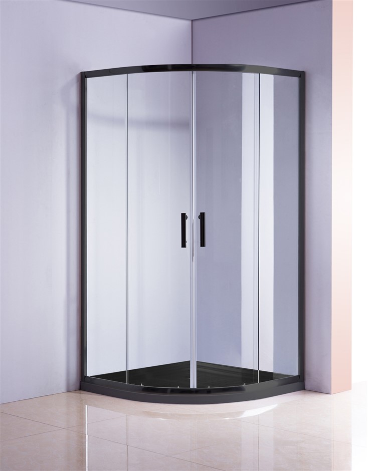 100 x 100cm Rounded Sliding 6mm Curved S