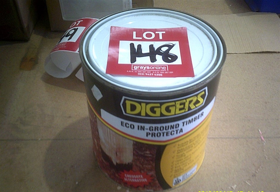4 Litre Tin Of Diggers Eco In Ground Timber Protecta Auction 0148 3017447 Grays Australia