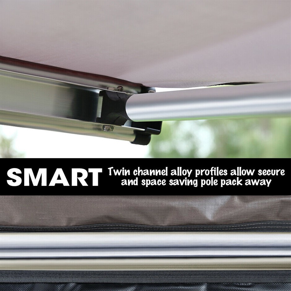 Buy Mountview 2.5x3M Car Side Awning Extension Roof Rack Covers Tents