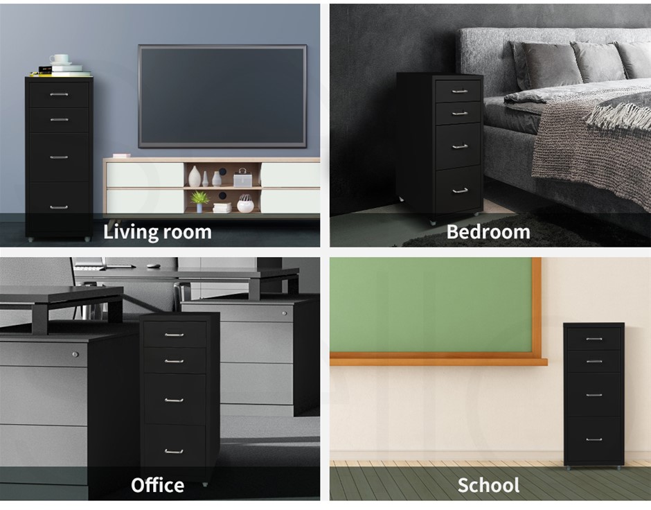 Buy Metal File Steel Orgainer With 4 Drawers Office Furniture