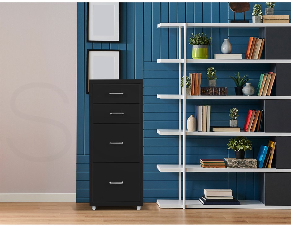 Buy Metal File Steel Orgainer With 4 Drawers Office Furniture