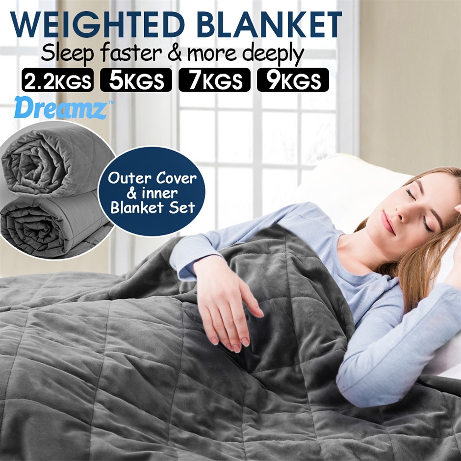 Buy DreamZ 9KG Adults Size Anti Anxiety Weighted Blanket Gravity
