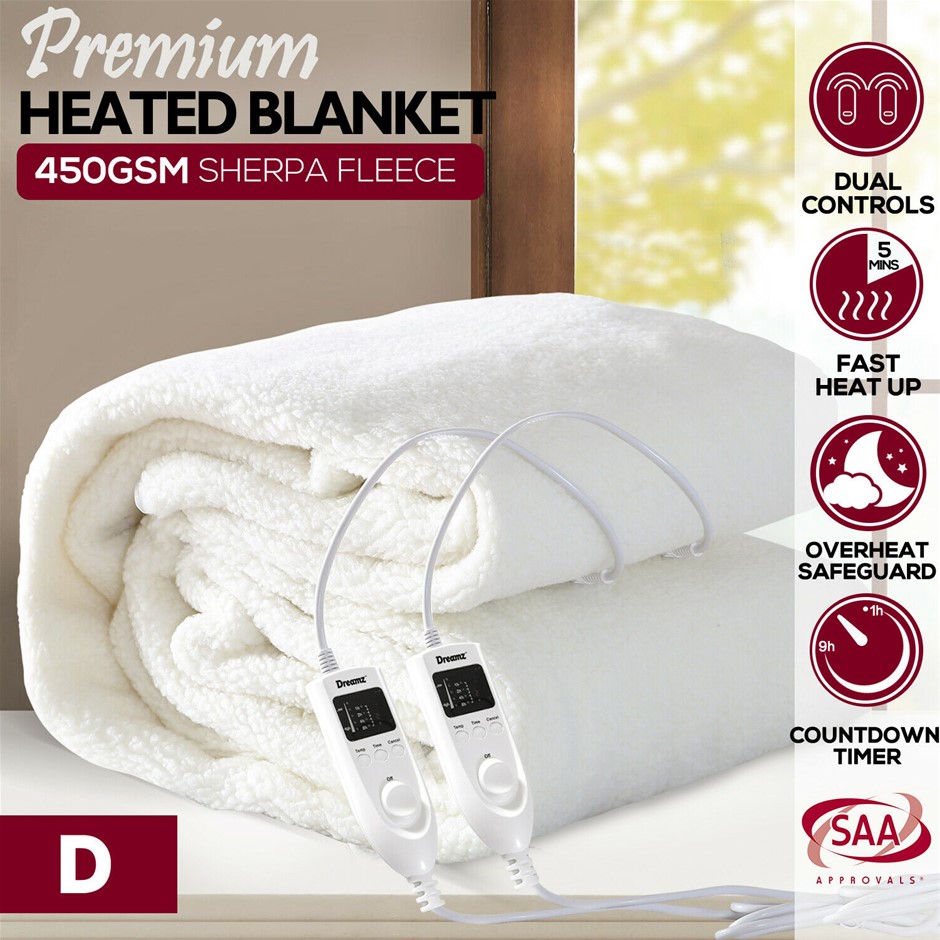 DreamZ 450 GSM Fleecy Electric Blanket H