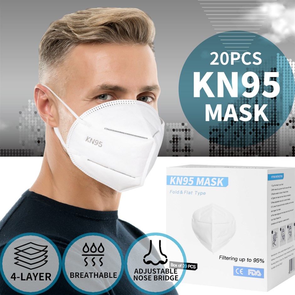 20pcs N95 KN95 Mask Disposable Face Mask