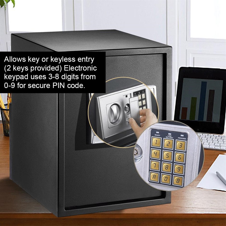 Buy 50L Electronic Safe Digital Security Box Home Office Cash Deposit