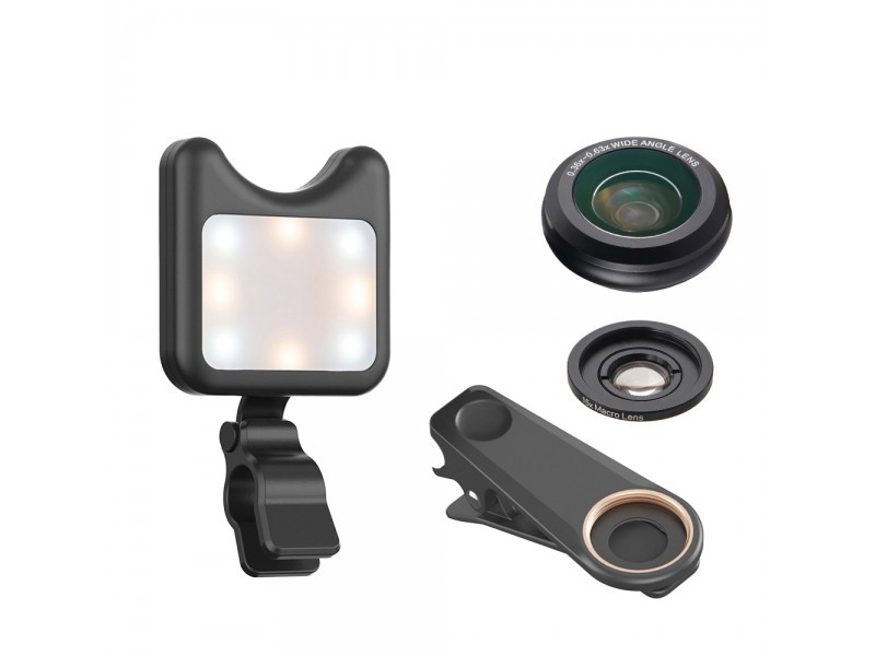 SONIQ Phone lens & Led Fill Light Wi th 
