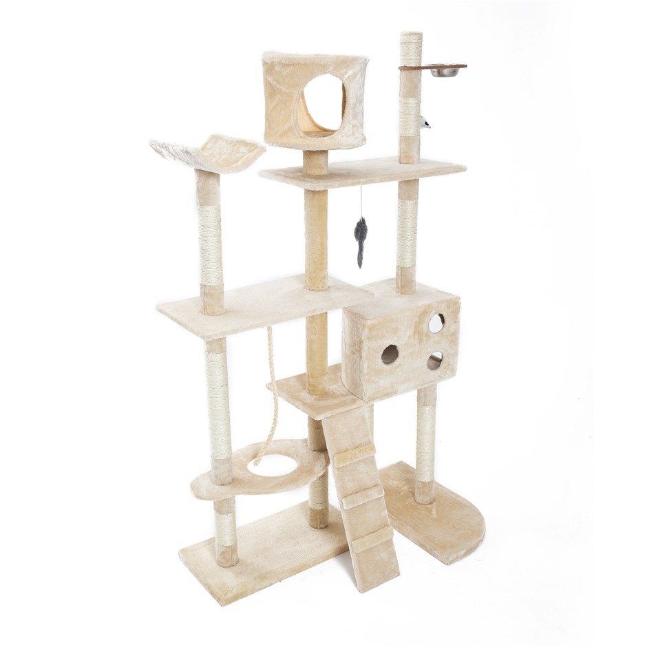 170cm Cat Tree Scratcher DANIE - BEIGE