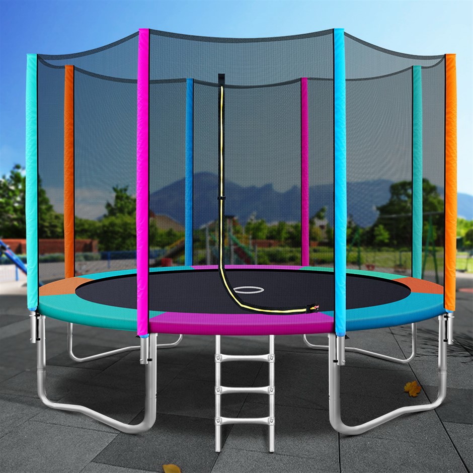 12FT Trampoline Round Trampolines Kids E