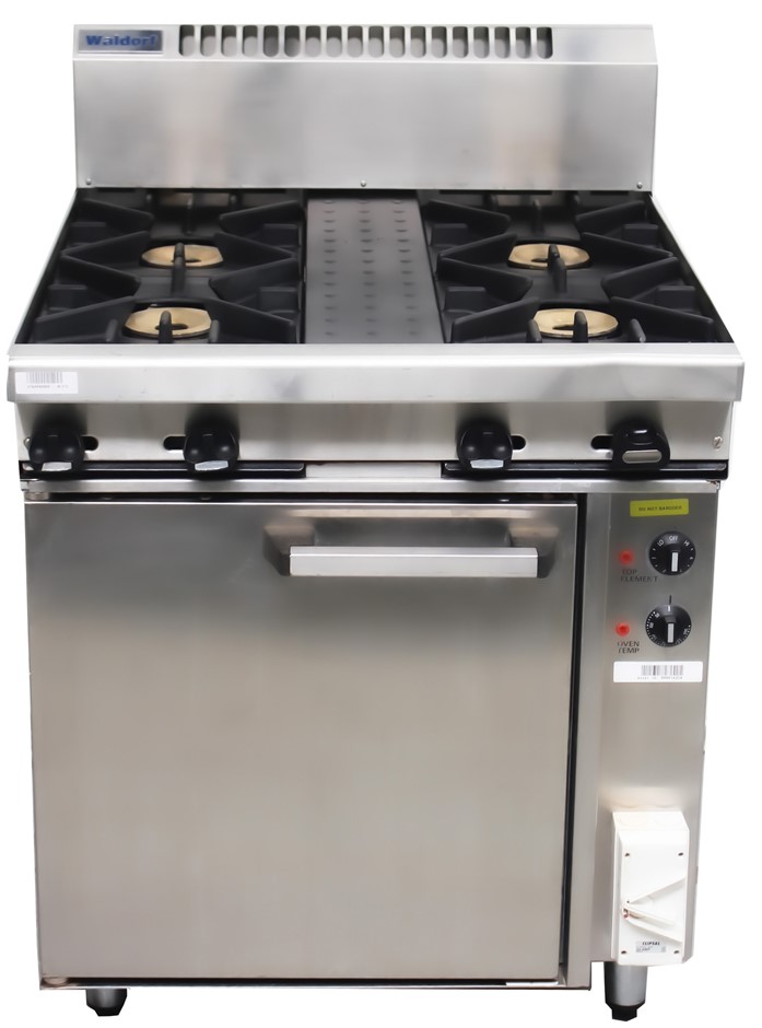 WALDORF GAS 4 BURNER STOVE WITH ELECTRIC OVEN Auction (00215042400