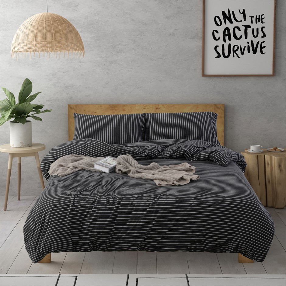 Dreamaker Cotton Jersey Quilt Cover Set 