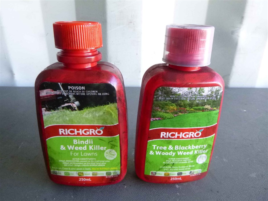 250ml Bindii & Weed Killer and 250ml Tree & Blackberry & Woody Weed