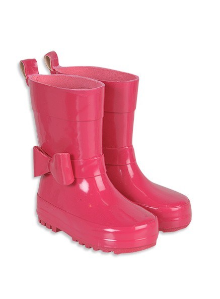 Pumpkin Patch Girls Bow Strap Gumboots