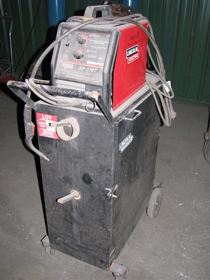 Mig Welder Lincoln Sp 170t 130 Amps At Duty Cycle Inbuilt Wire Feed Auction 0061 Grays Australia