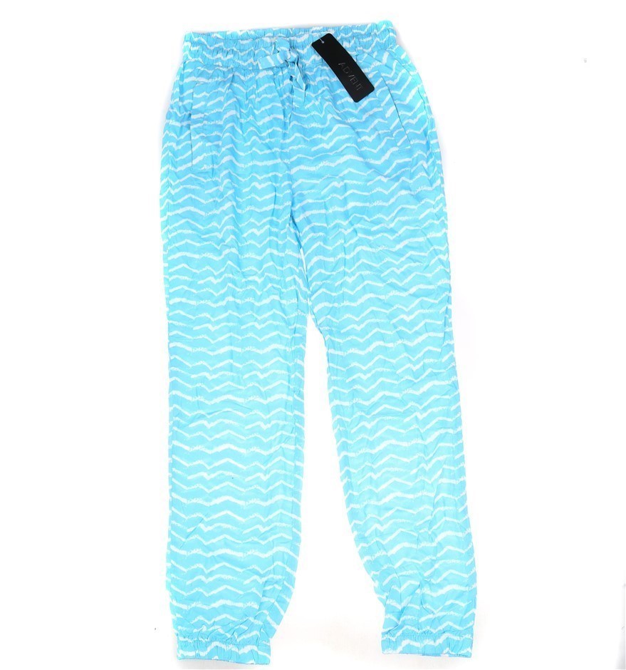ADVENT Women's Flowy Comfortable Lounge Pants, with Cuff Ankle, Size M, Zig