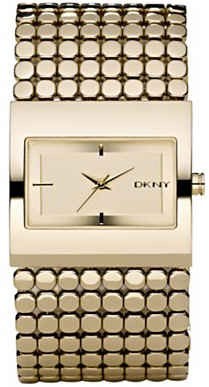 Women's DKNY Stainless Steel Rectangular