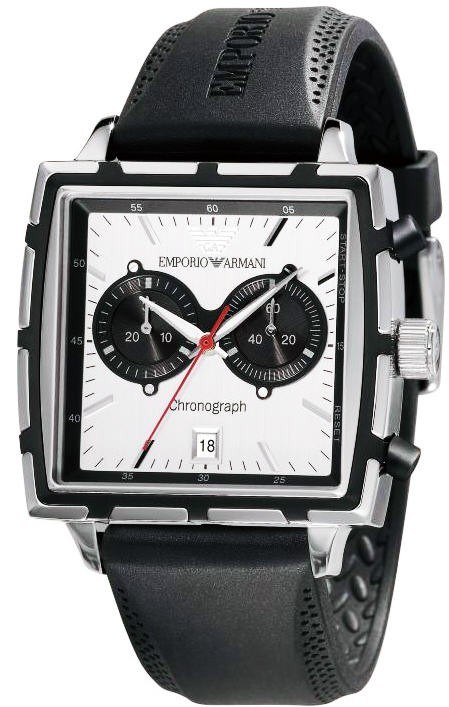 Men's Black Emporio Armani Chronograph W