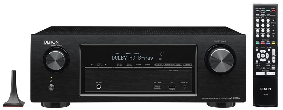 DENON - ビジネスマン太郎　完動品 デノン7.2chAVR-X1100W-K Denon AVR-X1100W 7.2 Channel Full 4K Ultra HD A/V Receiver