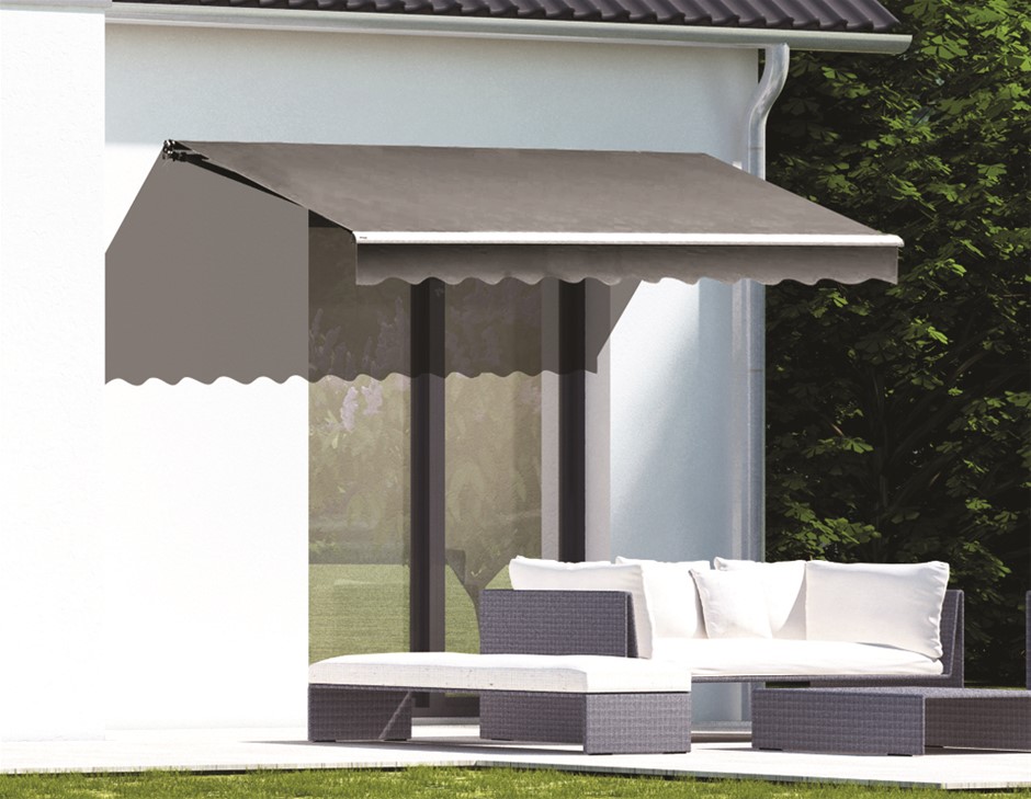 Motorised Outdoor Folding Arm Awning Retractable Sunshade Canopy 3.0mx2.5m