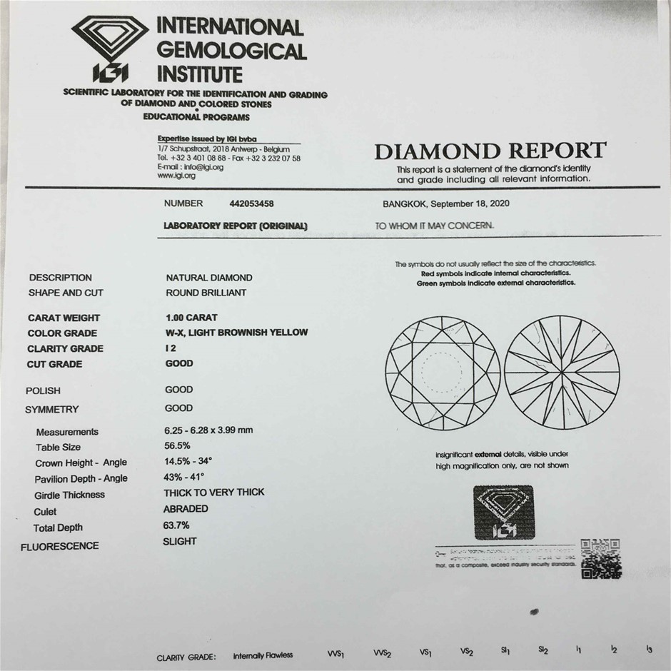 18ct White Gold, 1.50ct IGI Diamond Engagement Ring Auction (0004-2553517)  | Grays Australia