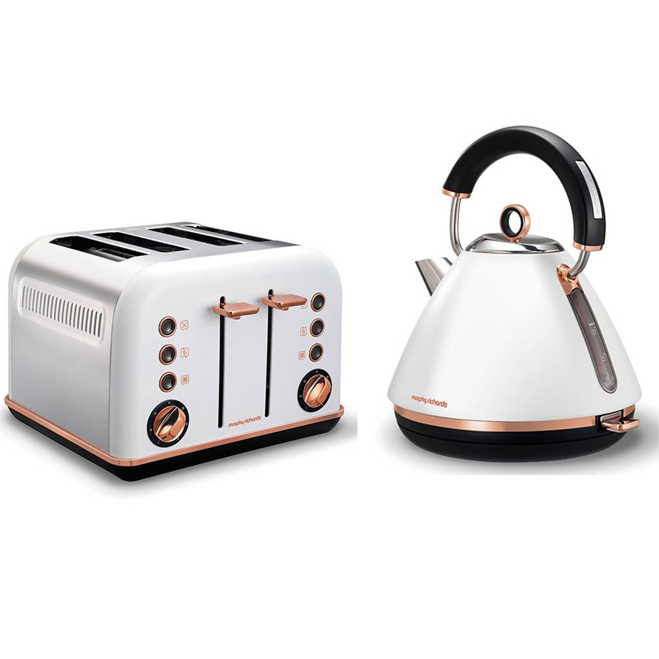 Morphy Richards White Accents Rose Gold 