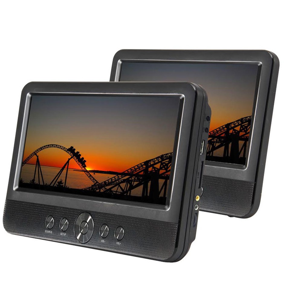 Lenoxx 10inch Twin Screen Travel/Car/Por