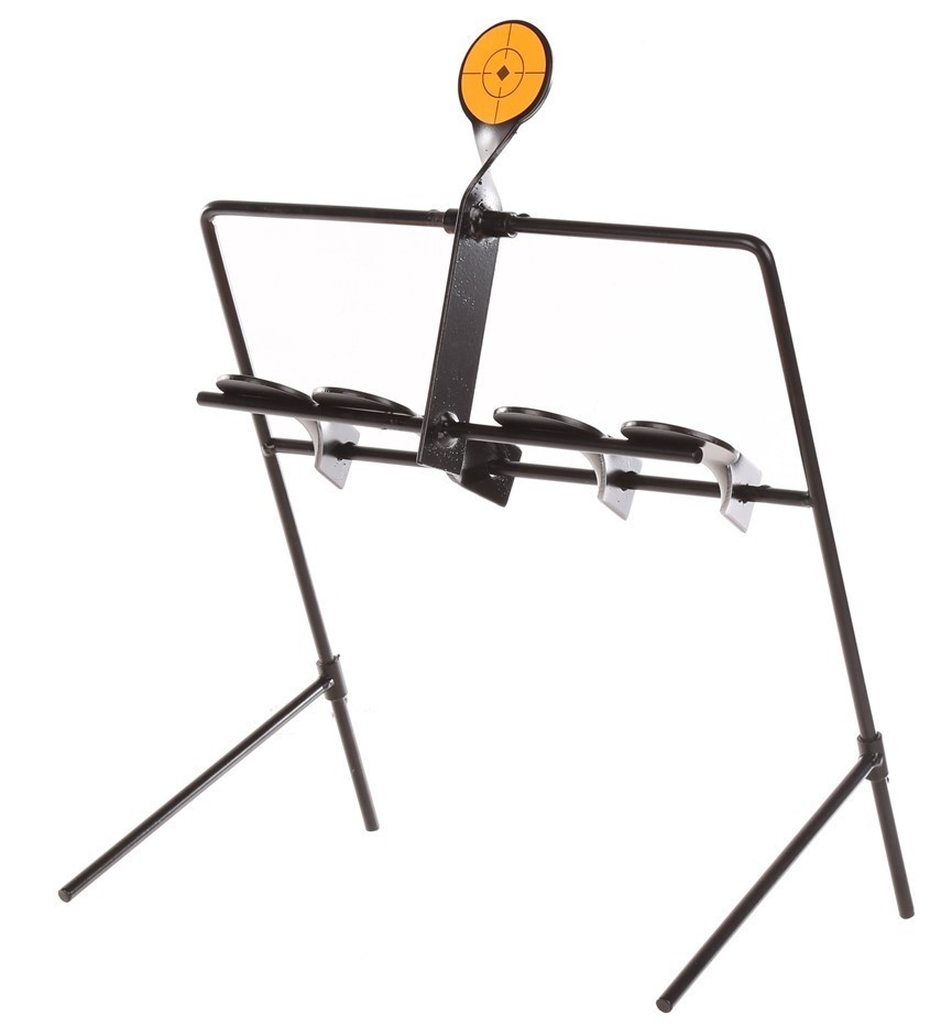 Metal Rotary Shooting Reset Target Frame Size 26cm x 29cm with 5 x