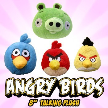Angry Birds 8" Talking Plush - Green