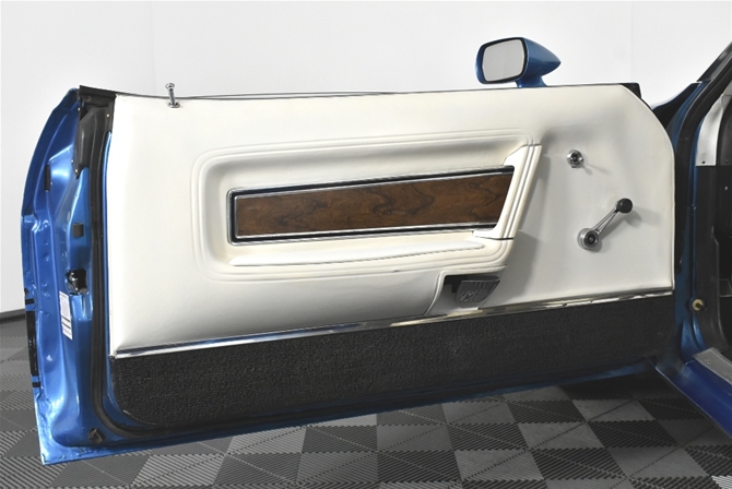 Indoor-Autoabdeckung passend für Ford Mustang 1 1964-1973 Grey with black  striping spezielle Design