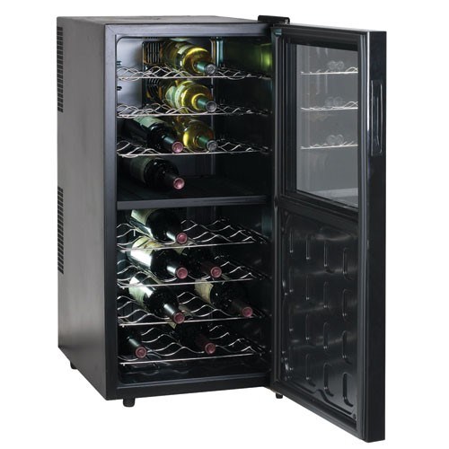 CyberCool DP32C Dual Zone Thermoelectric Wine Cooler - 32 Bottle ...