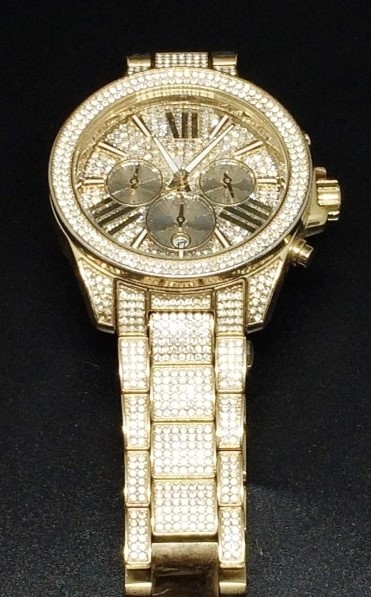 Michael Kors selling Gold Diamond Watch Mk 6355 New