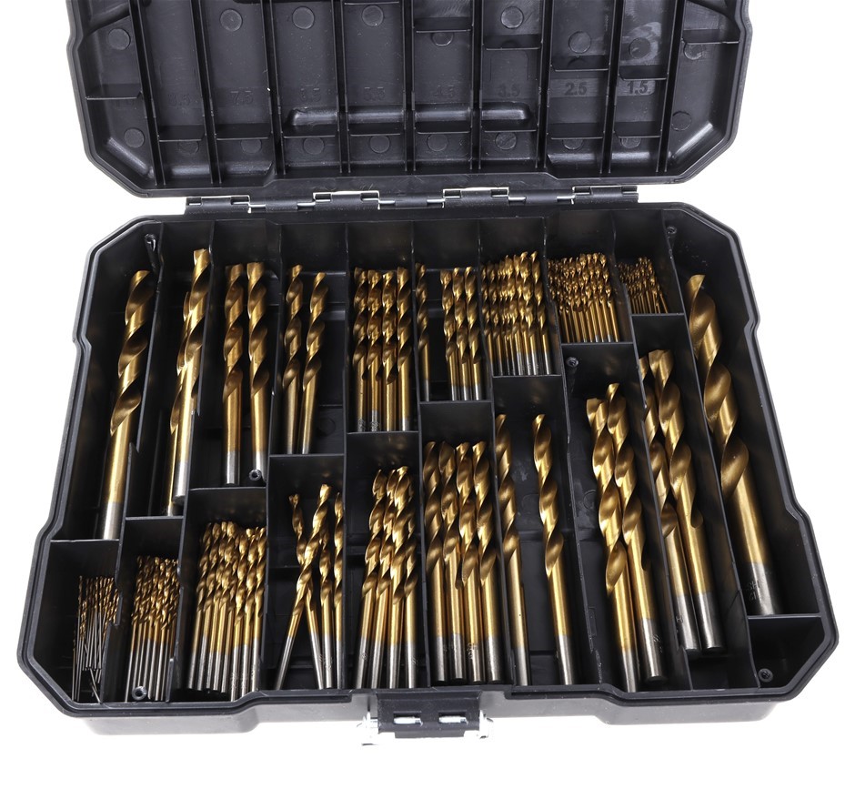 CRAFTRIGHT 180pc Drill Bit Set 1mm to 12mm Split Point Drills in