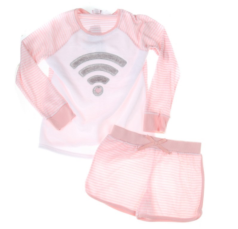 2 x 2pcs x BCBGirls LOUNGE Girls Fleece Sleepwear Set, Size XS-5/6, Polyest