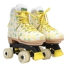 CIRCLE SOCIETY Classic Adjustable Roller Skates, Crushed Pineapple, Size 3-
