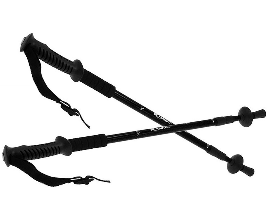 Buy Kabuda Trekking Hiking Walking Poles Sticks Pair- Black