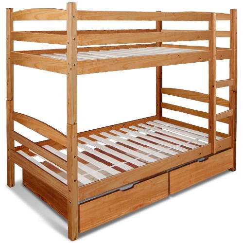Twin Over Twin Bunk Bed - Solid Timber w