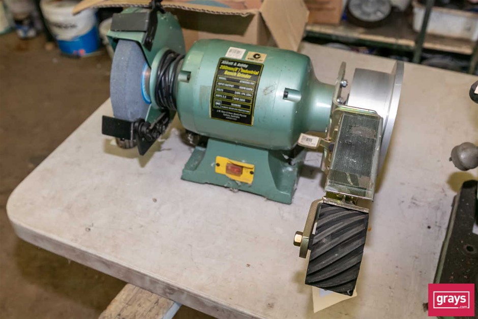 Abbott & Ashby ATBG600/8M Bench Grinder with Belt Sander Attachment